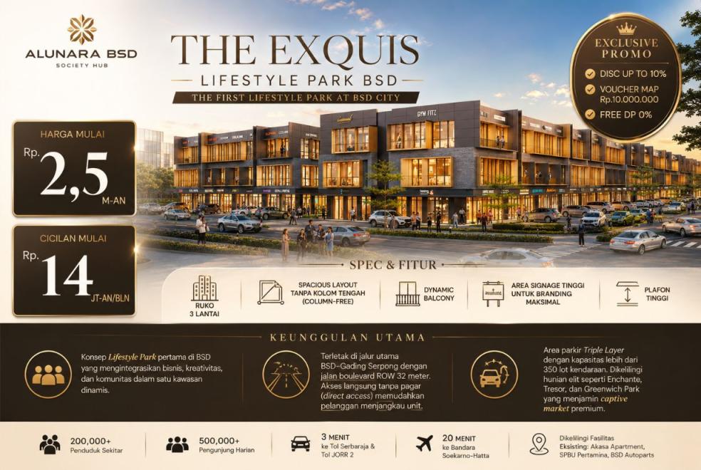 The Exquis Lifestyle Park BSDCITY